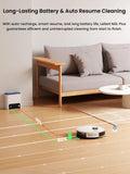 LEFANT M2L Plus Robot Vacuum Cleaner with Mapping, 6000Pa Suction