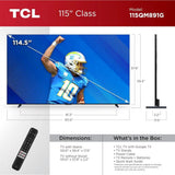 115-Inch QM89 QLED 4K Smart QD-Mini LED TV with Google TV (115QM891G