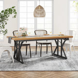 Tribesigns Dining Table for 6 People, 70.8-Inch Rectangular Wood Dining Table