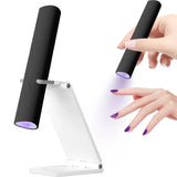 Mini UV LED Nail Lamp Handheld With Stand, Portable