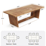 Tribesigns 70.87-Inch Large Dining Table: Wood Long Dining Room Table