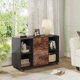 Tribesigns 2 Drawer Wooden File Cabinet Large Mobile Lateral Filing Cabinet