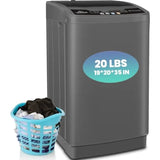 Portable washing machine for apartment/dorm/RV use, ABS plastic body, white