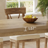 Tribesigns 86.61-Inch Dining Table for 6-8 People, Modern Narrow Long Kitchen Table