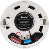 Herdio 6.5 Inch Speaker in-Ceiling 300W Home Audio Bluetooth  Home Recessed
