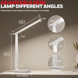 LED Desk Lamp for Home Office, Eye-Caring Dimmable Reading Light