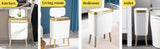 Luxury Large Capacity Trash Can Gold Luxury Trash Can High push Plastic Kitchen Trash Can with Lid Bathroom Trash Can