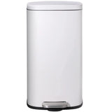 Homfa 30L Stainless Steel Step Trash Can Kitchen Garbage Can W/ Soft Close