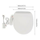 Electric Bidet Toilet Seat Smart Automatic Deodorization Elongated
