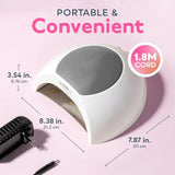 UV Light for Gel Nails Polish UV LED Nail Lamp with 4 Timer Settings Auto Sensor