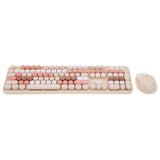 Mofii Sweet Keyboard Mouse Combo Mixed Color 2.4G Wireless Keyboard Mouse Set