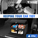 Double-Layer Car Trunk Organizer with Magnetic Lock Storage Organizers Collapsible Car Storage Bin