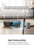 Robot Vacuum Cleaner Combo and Mop 6000PA Strong Suction for Pet Hair