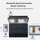 JOMAA Harmonica Tri-fold Keyboard with Touchpad Bluetooth Wireless Keyboard