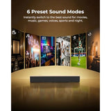 Sound Bar w/ Wireless Subwoofer, 240W Peak Power, VoiceMX and BassMX