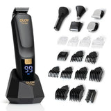 Beard Trimmer 21 Piece AllinOne Mens Grooming Kit and Hair Clipper Nose Ear Body and Face Electric Razor with USB Recharge Dock