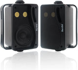 Herdio 3.5'' 2PCS Passive Outdoor Speakers Wired Waterproof 200W 3 Way Premium Mountable Wall Mount
