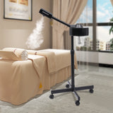 800W 110V Single Tube Hot Facial Steamer Black Professional Spa Beauty Salon Face