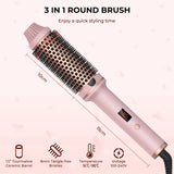 Valentine Gift Hair Curler Straightener Electric Hair Brushes Hot Comb Professional Curling Iron Heated