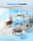 12,000 BTU 4-in-1  42dB AC with Auto Swing, Dehumidifier, Cools 550 Sq.Ft,