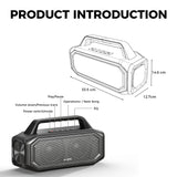 W-KING BT261-2 Portable Bluetooth 80W Wireless Speaker, IPX6 Waterproof