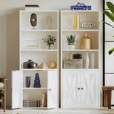IRONCK Industrial Bookshelves and Bookcases with Doors 11.8 in Depth Floor Standing 5 Shelf