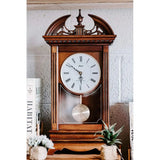Hamilton Quartz Mantel Clock 42010 by Hermle Large for Shelf w/ Pendulum