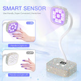Wireless Nail Lamp LED UV Nail Dryer Rechargeable With Auto Sensor Touch Control Fast Drying Nail Light 360°