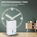 7,000 Sq.Ft Energy Star Dehumidifier with Pump and WIFI for Large Rooms