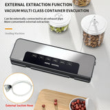 65Kpa Food Vacuum Sealer Machine with 20 Free Bags, Stainless Steel 6-in-1 Sealing