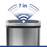 BestOffice | 13 Gallon Trash Can with Lid | Automatic Touchless Garbage Can