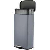 8 Gallon / 30L Step Trash Can, Stainless Steel Garbage Bin Removable