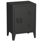Metal Nightstand Modern End Side Table with Shelf for Living Room, Bedroom