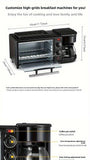 Breakfast machine Toaster sandwich toast coffee machine Small appliances 3-in-1
