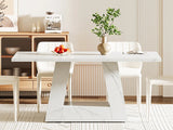 Dining Table for 4 to 6 People,Rectangular Dining Room Table,Dinner Table