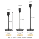 Metal Candle Stick Holder Decor for Wedding, Dinning, Christmas Party