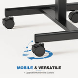 JHK Mobile Living Room Sofa Table Standing Desk Portable Computer Desk