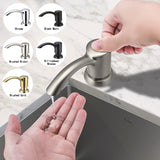 Samodra Nickel Soap dispenser Black Kitchen sink Counter Liquid Soap Dispenser Bottle MD DC PRINT