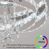 VETRULUS Luxury K9 Crystal Chandelier Modern Ceiling Lamp Led Living Dining Room Decor Pendant Light Dimmable Lustre Home