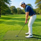 Dual-Turf Golf Mat 5 X 5 FT Golf Training Swing Mat for Practice Outdoor