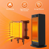 1500W Electric Heater Portable Tabletop Space Heater Household 3D Flame