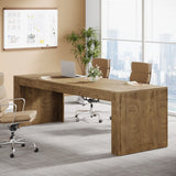 Tribesigns 79-Inch Extra Long Desk, Two Person Double Desk for Home Office