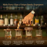 Cocktail Whiskey Smoker Kit with Torch Wooden Box and Stand Premium