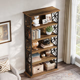 Tribesigns 71"  Tall Bookshelf,  6-Tier Industrial Bookcase with Metal Frame