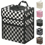 Car Trash Can With Lid Leakproof Hanging Waterproof Automotive Garbage Bin
