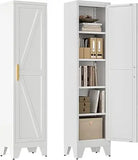 67''Farmhouse Metal Storage Cabinet with Barn Doors,Steel File Cabinet for Home Office