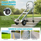 3 in 1 Folding Hand Truck Dolly Cart 550LBS Capacity Heavy Duty Folding Dolly Cart