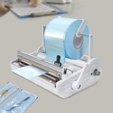 500W Automatic Sealing Machine for Sterilization Pouches 9.84in Width Dental Lab Sealer 6 Temp Levels 110V