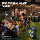W-KING 250W MAX Party Wireless Bluetooth Speaker with USB Playback