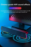 Wireless Bluetooth Subwoofer Bass Surround Sound Bar Speaker System Music Player For Laptop